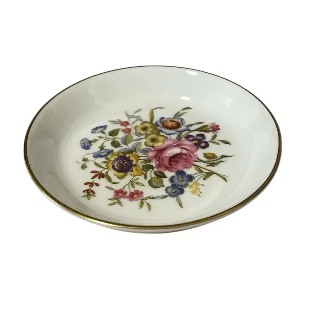 Royal Worcester Bone China Round Floral 3-3/4 